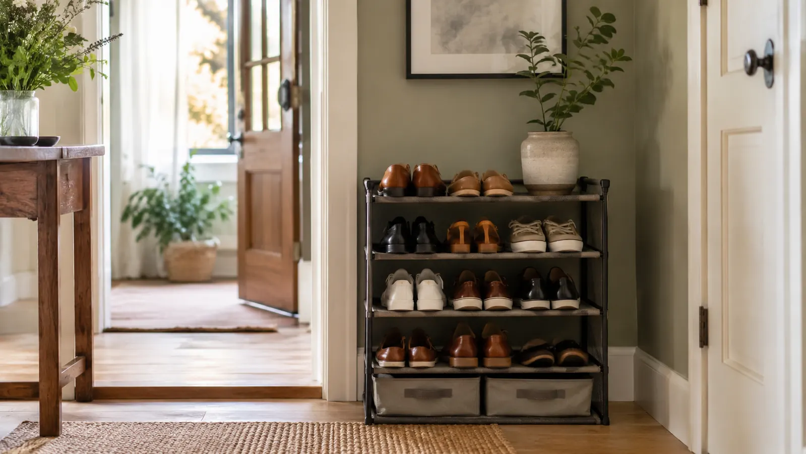 How a Simple Shoe Rack Fixed the Entryway Chaos That Was Starting Every Morning Wrong