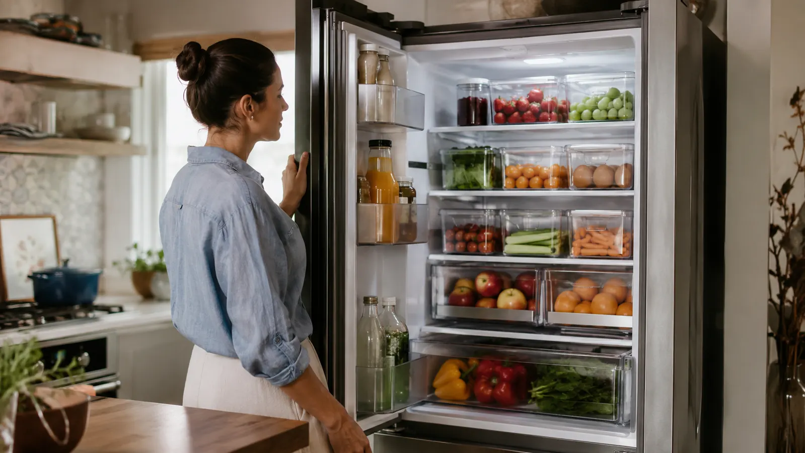 How to Organize Your Refrigerator with Bins: Dana's Zone System